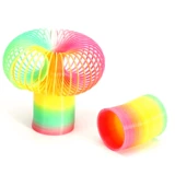 Красочная интеллектуальная игрушка, разноцветный Слинки, телескопическое волшебное эластичное кольцо для раннего возраста, подходит для подростков