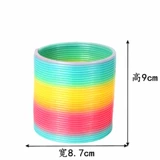 Красочная интеллектуальная игрушка, разноцветный Слинки, телескопическое волшебное эластичное кольцо для раннего возраста, подходит для подростков