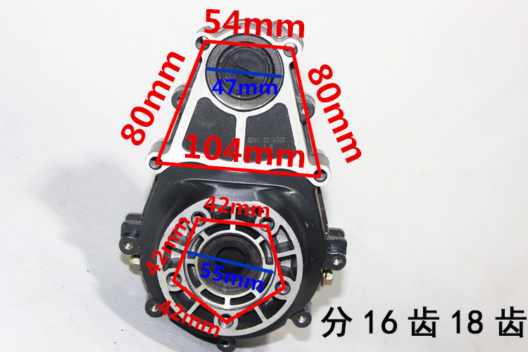 电动三轮车四孔电机宗申淮海金彭48v60v500w650w800w1000w1200w - 图1