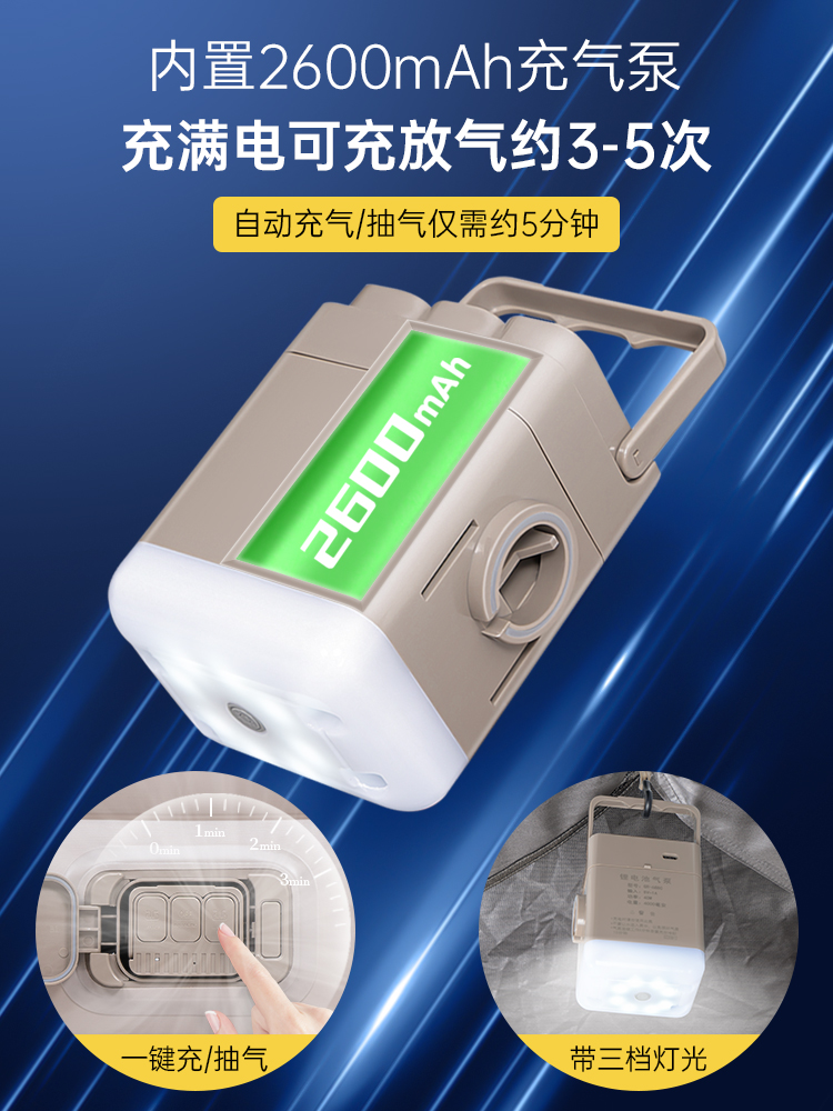 户外自动充气沙发懒人单双人空气沙发便携露营躺椅围坐野营午休床 - 图0