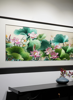 客厅沙发电视背景墙现代中式挂画