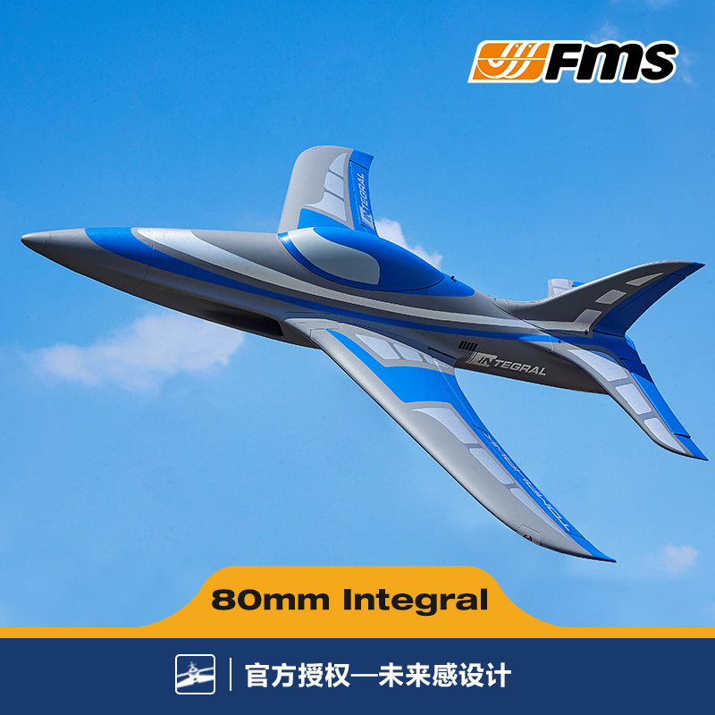 FMS80mm方程式 电动遥控模型涵道飞机固定翼户外高速性能航模 - 图0