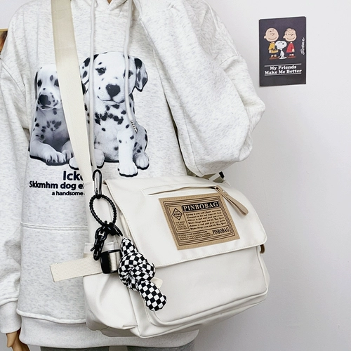 Сумка через плечо подходит для мужчин и женщин, тканевый мешок, ранец, сумка на одно плечо, для средней школы