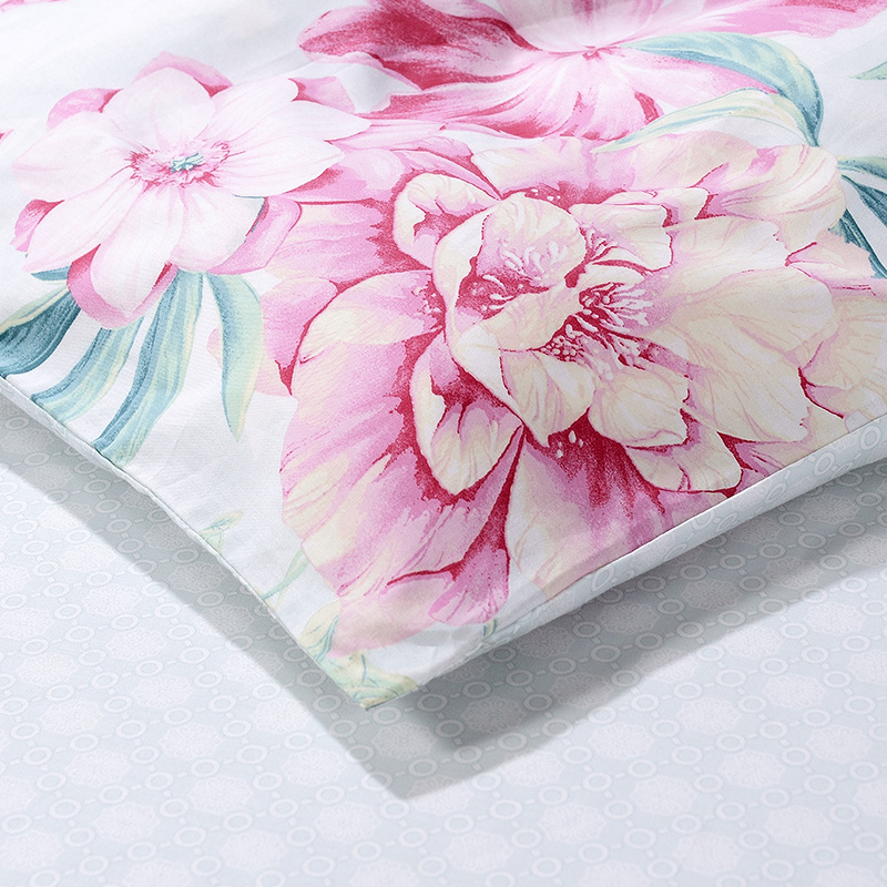 富安娜家纺四件套全棉纯棉被套被罩三件套被单床单单双人床上用品 - 图1