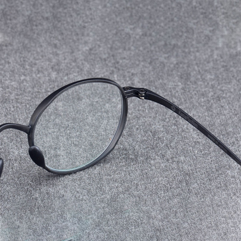 新款 Kame ManNen 万年龟 日本圆框 手工眼镜框 近视眼镜KMN-113 - 图3