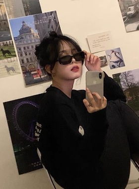 ins高级感方框欧美Y2K辣妹墨镜