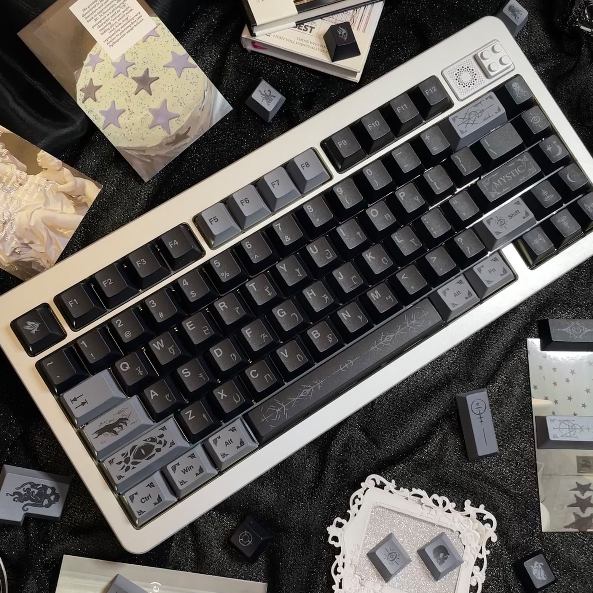 F神秘学主题五面热升华原厂高度PBT机械键盘品质键帽客制化大全套 - 图3
