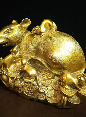 黄铜招财聚财明清古典风水家居装