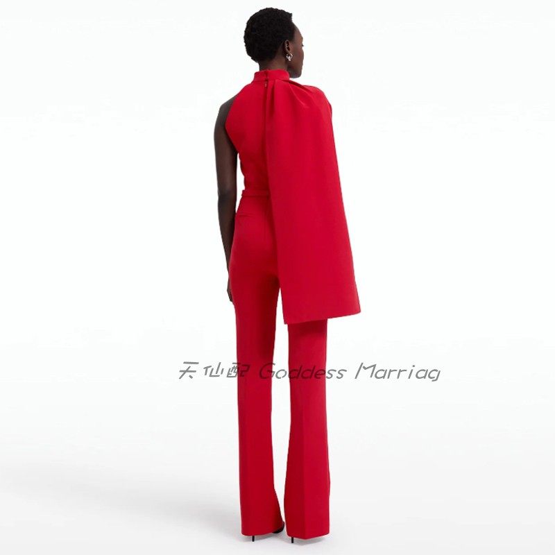 优雅晚礼服长款气质2023新款公司年会晚宴派对生日妈妈婆婆连体裤