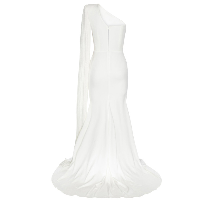 气质宴会晚礼服年会女长款2023新款高端大气主持人派对连衣裙鱼尾