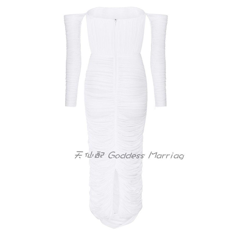 冰丝晚礼服中长裙夏季派对2024新款姐妹高端伴娘服小礼服连衣裙女