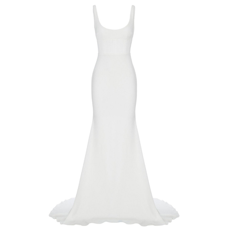 年会晚礼服女2023新款高端新娘宴宴会大气主持人舞台派对连衣裙长