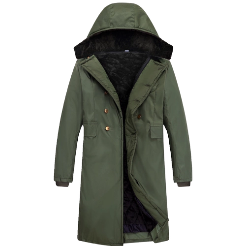 Полочь военный хлопок мужской зимняя утолщенная ультра -полковая замороженная библиотека, посвященная северо -восточному Китаю, а против, старая трудовая страховая хлопковая хлопковое пальто плюс бархат