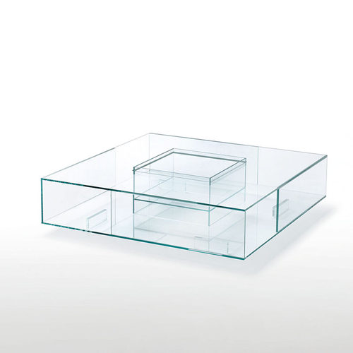 GLAS ITALIA Seasons系列极简主义酒精火炉艺术客厅玻璃茶几咖啡 - 图3