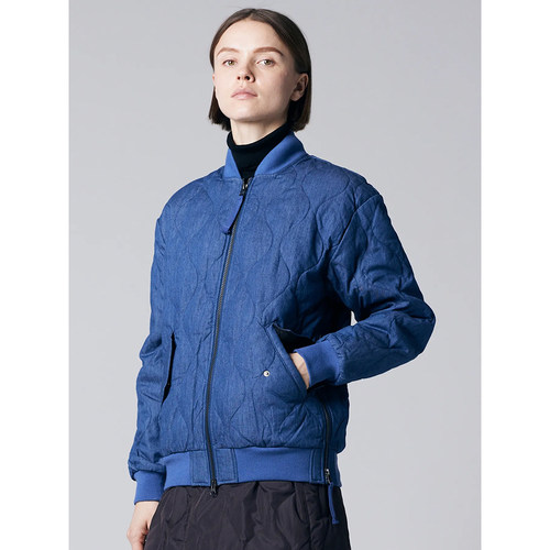 秋冬oversize军事风羽绒服 800FP波纹绗缝TAION宽松版MA-1外套 - 图2