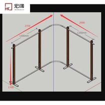 Clothing Store Show Stand Solid Wood Upper Wall Childrens Clothing Shop Hanging Clothes Pole Wall Floor Hanger Womens Clothing Special Shelving