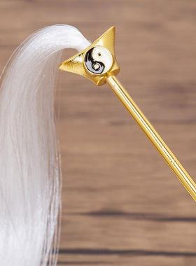 八卦拂尘葫芦老君扇法器锌合金扇子太上老君太乙真人小配件浮尘