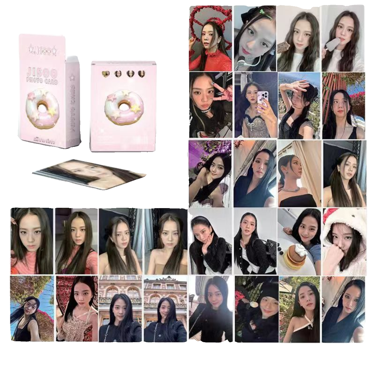 BLACKPINK镭射小卡50张粉墨Lisa金智秀朴彩英金智妮高清lomo卡集 - 图3