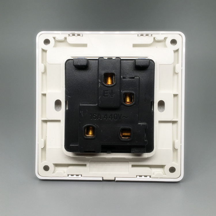 三相四线16a电源插座 4孔16a空调大功率墙壁开关面板86型