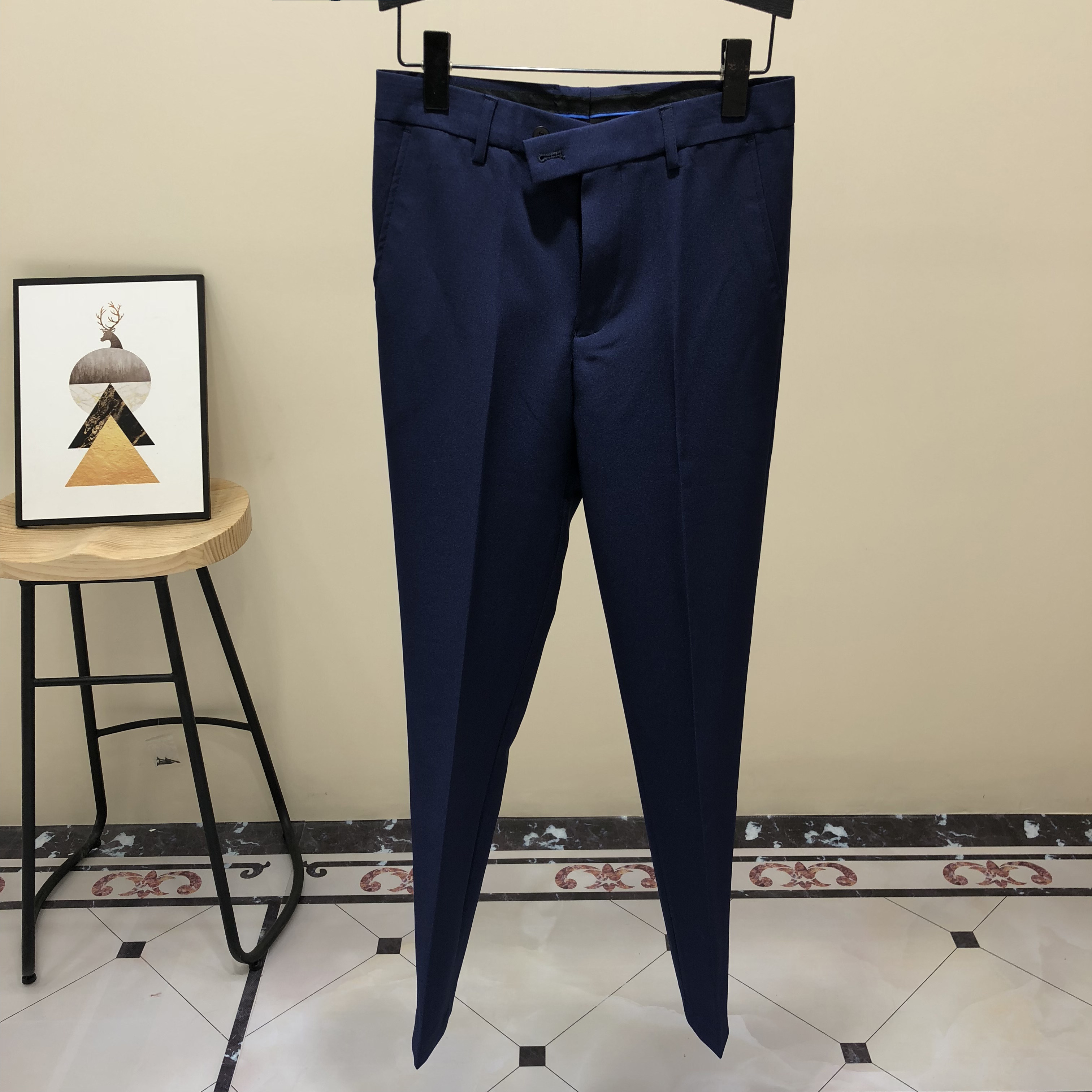 2023男式裤子夏季薄款黑色西装裤休闲长裤男九分裤商务正装西服裤,淘宝优惠券,粉丝福利购,淘宝优惠卷