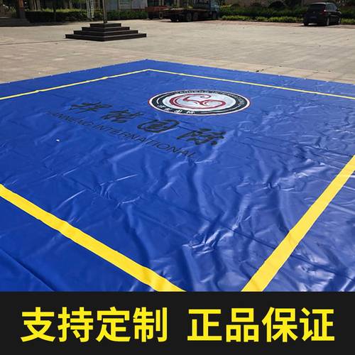 拳击擂台盖布擂台配件垫PVC训练场地盖布图案定制免费设计擂台垫 - 图1