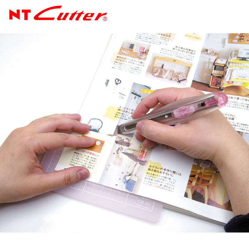 日本NT CUTTER小蜗牛美工刀垫板美术专用手帐刀切割裁纸刀拆快递 - 图0