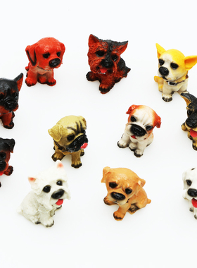 仿真小狗狗创意礼物书桌生日摆件