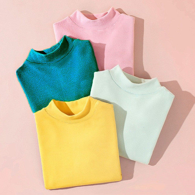 秋冬德绒保暖内衣儿童秋衣男童女童秋衣中小童内衣打底高领T恤,淘宝优惠券,粉丝福利购,淘宝优惠卷