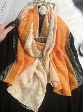 春夏女气质文艺纱巾亲肤