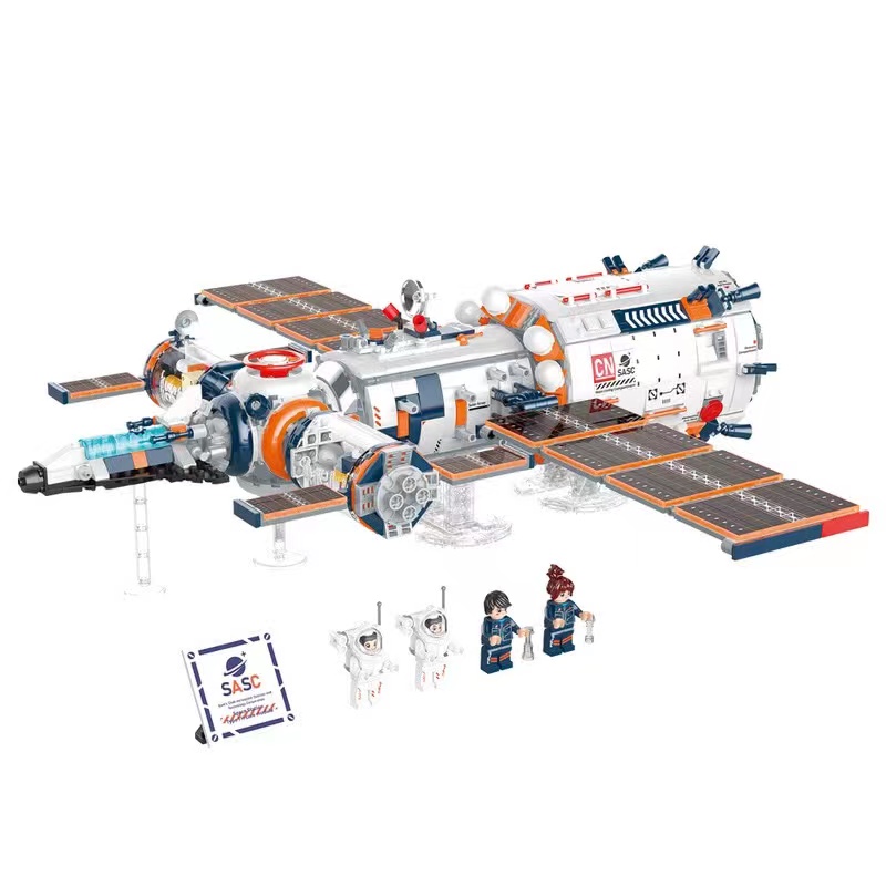 正版佳奇积木破晓核心舱空间站模型男孩儿童拼装益智中国航天玩具 - 图3