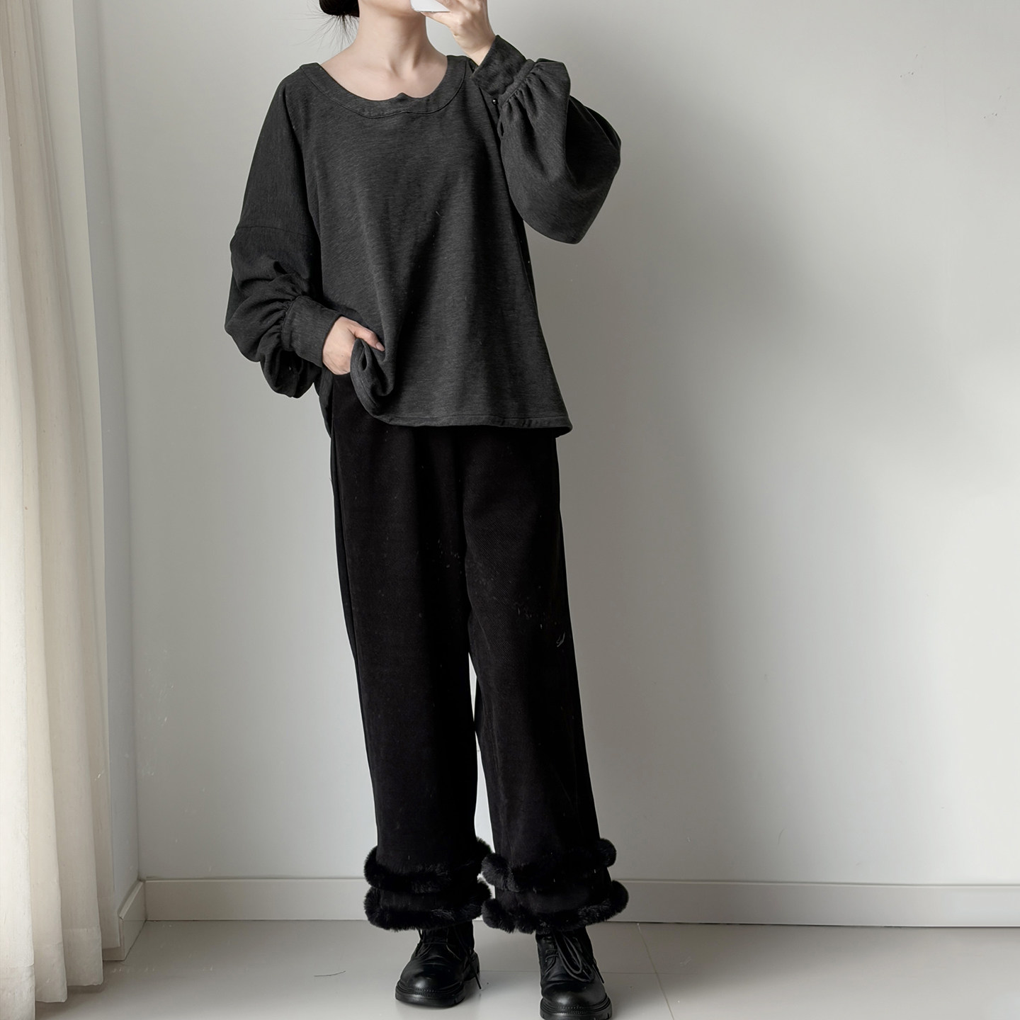 暗袖盈香【暖暖暖】汉服女加厚保暖直筒裤阔腿裤宽松显瘦日常通勤,淘宝优惠券,粉丝福利购,淘宝优惠卷