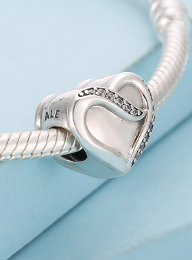 现货Pandora潘多拉手链爱之丝带925银串饰791816CZ