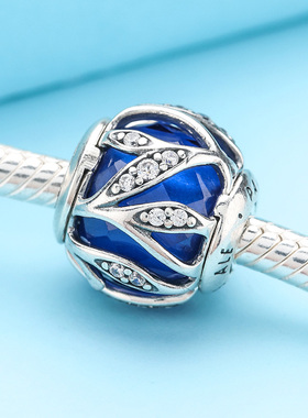 pandora/潘多拉蓝色 自然的光华 925银串饰 791969NCB