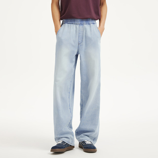 ອາກາດຮ້ອນ 2026 ຜູ້ຊາຍ Jeans Elastic ສະດວກສະບາຍ