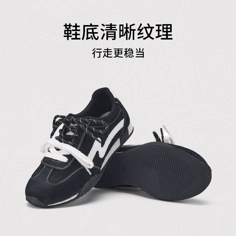 热风薄底德训鞋女鞋2026年春季新款运动户外慢跑鞋红色平底板鞋子,淘宝优惠券,粉丝福利购,淘宝优惠卷