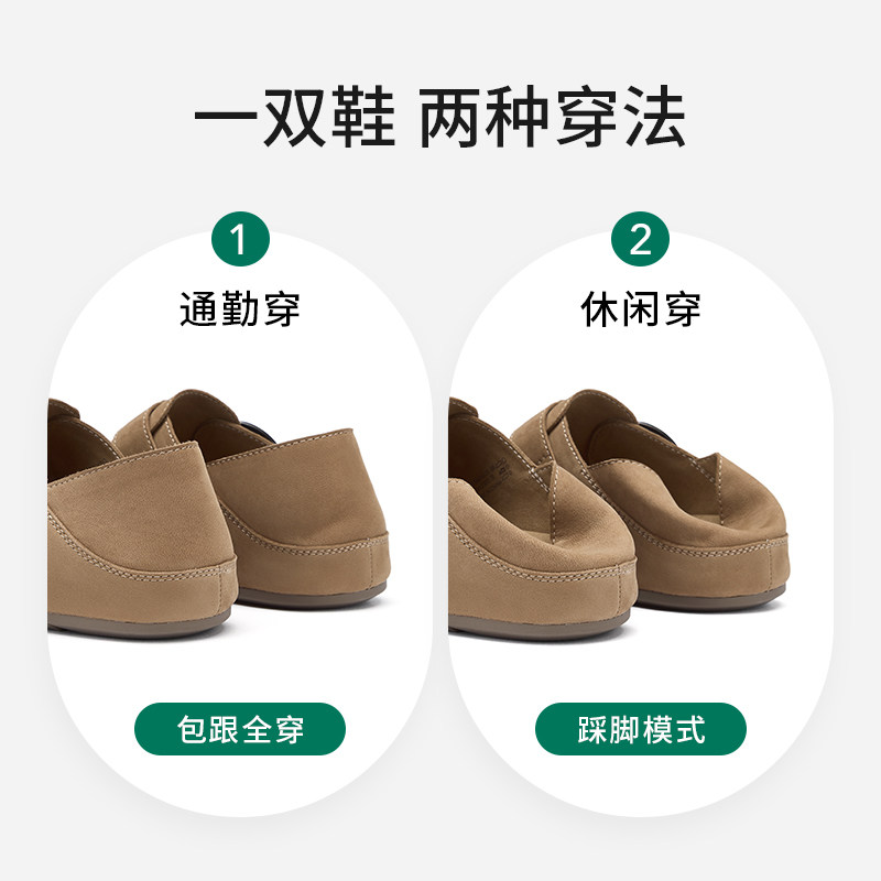 热风平底勃肯鞋女鞋2026年春季新款白搭包头单鞋户外两穿时尚鞋子,淘宝优惠券,粉丝福利购,淘宝优惠卷