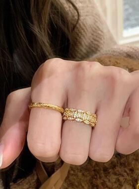 钱多多金币戒指纯银s925百搭时尚