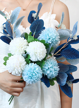 仿真花绣球花束玄关装饰摆件