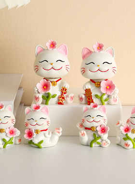 招财猫小摆件可爱治愈系