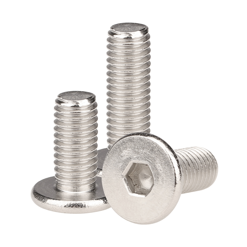 M2M2.5M3M4M5M6 304不锈钢内六角扁头螺丝大平头CM薄头矮头螺丝钉 - 图2