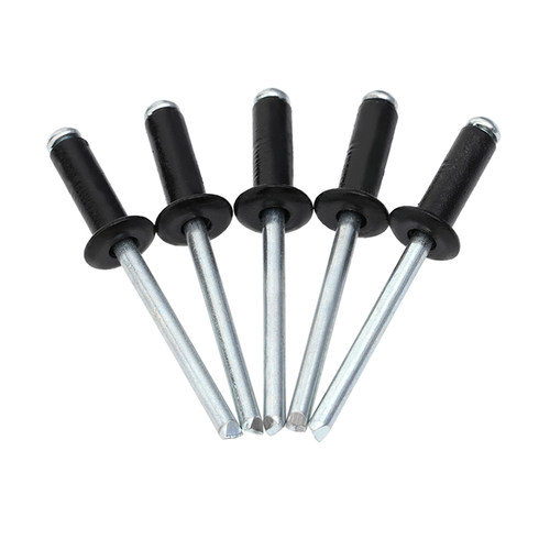 黑色圆头抽芯铆钉螺丝铝制拉钉铆钉拉铆钉M2.4M3M3.2M4M5*4*6*8mm - 图2