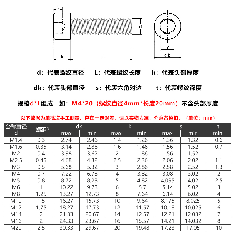 12.9级高强度半牙杯头内六角螺丝钉M3M4M5*70*75*80*85x90x95x100