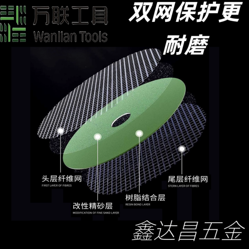 万联正品角磨机切片锯片金属不锈钢双网树脂超薄切割片砂轮片锯片,淘宝优惠券,粉丝福利购,淘宝优惠卷