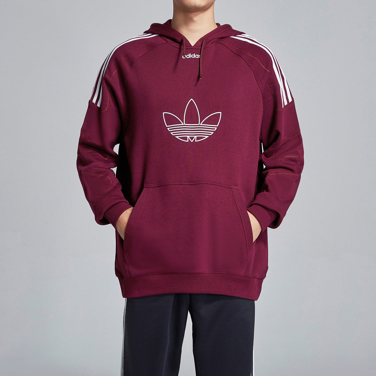 adidas Adidas Clover Men's 2022 Spring Hooded Sweater Sports Pullover DT7964