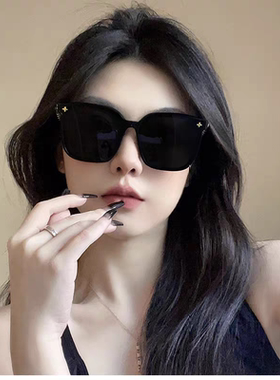 新款墨镜女士高级感ins网红款偏光防晒太阳镜大框圆脸显瘦眼镜