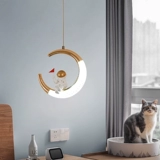 Люстра для спальни, космонавт для детской комнаты для кровати