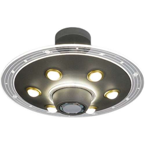 Потолочный светильник для детской комнаты для мальчиков, мультяшный комнатный светильник, космическая светодиодная люстра