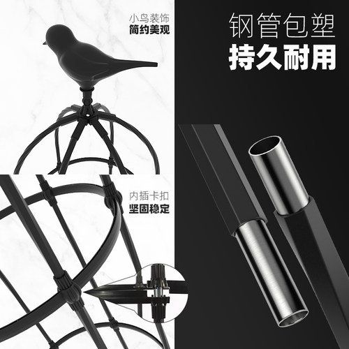 花架爬藤架月季蔷薇玫瑰阳台植物藤架花园花柱园艺架子攀爬花支架 - 图1