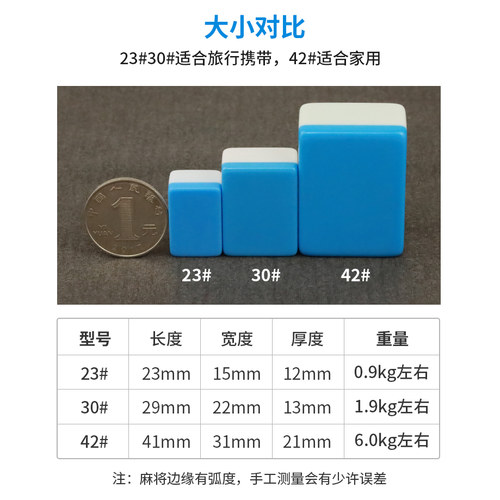 30mm迷你旅行小麻将带桌子mini卡通便携式麻雀露营户外宿舍麻将牌 - 图0