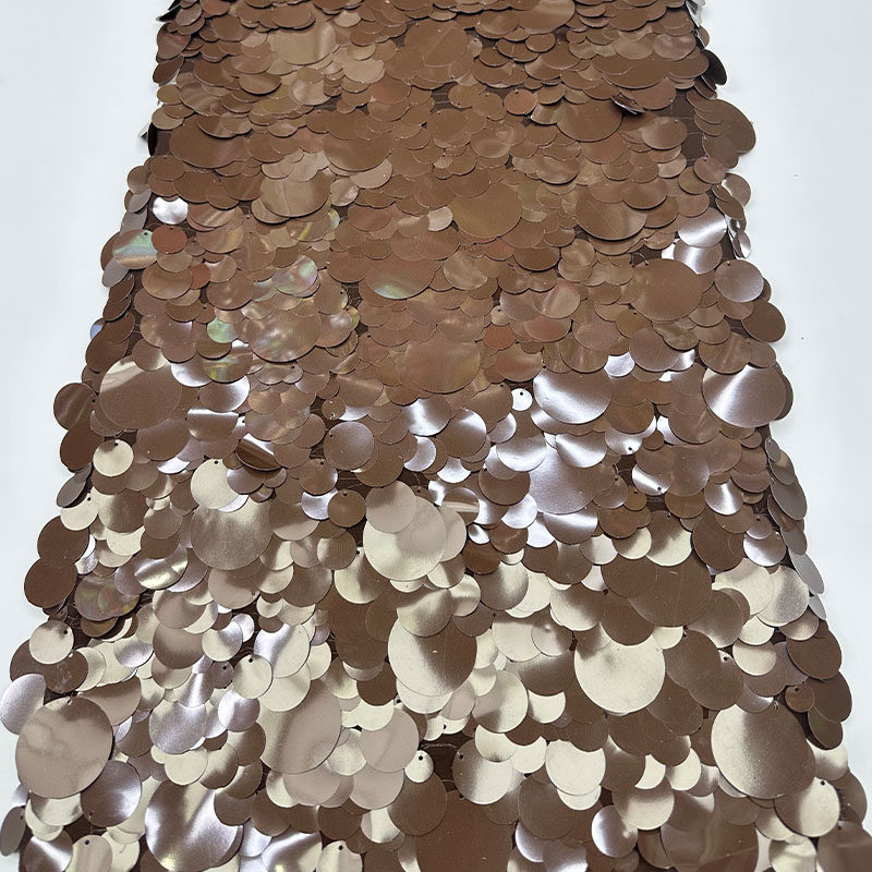 新款金黄色网纱布料时尚满幅大小圆珠片亮片刺绣面料礼服婚纱童装,淘宝优惠券,粉丝福利购,淘宝优惠卷